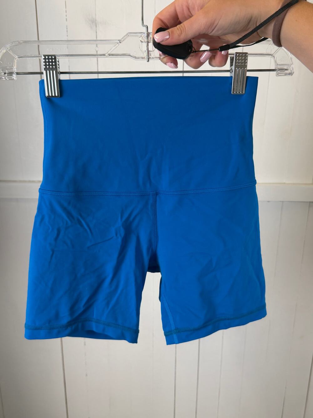 Lululemon Blue Biker Shorts Women's Size 4 Excellent Condition